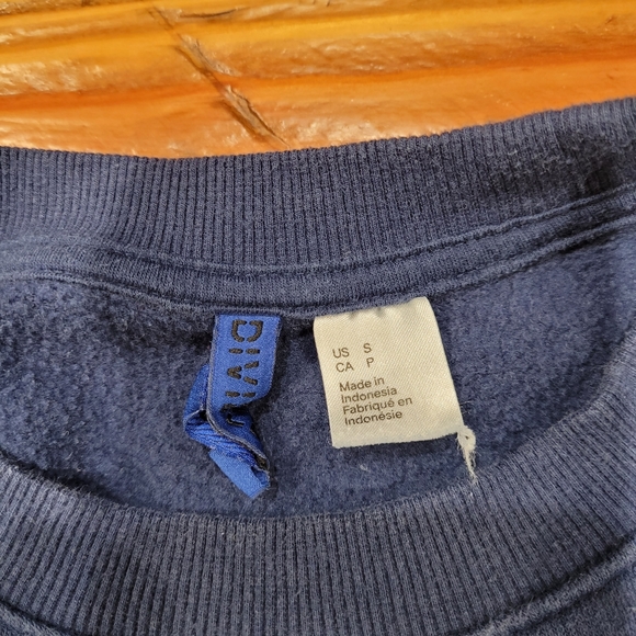 H&M Divided Crewneck Sweater Navy Blue Men Small - Picture 2 of 3